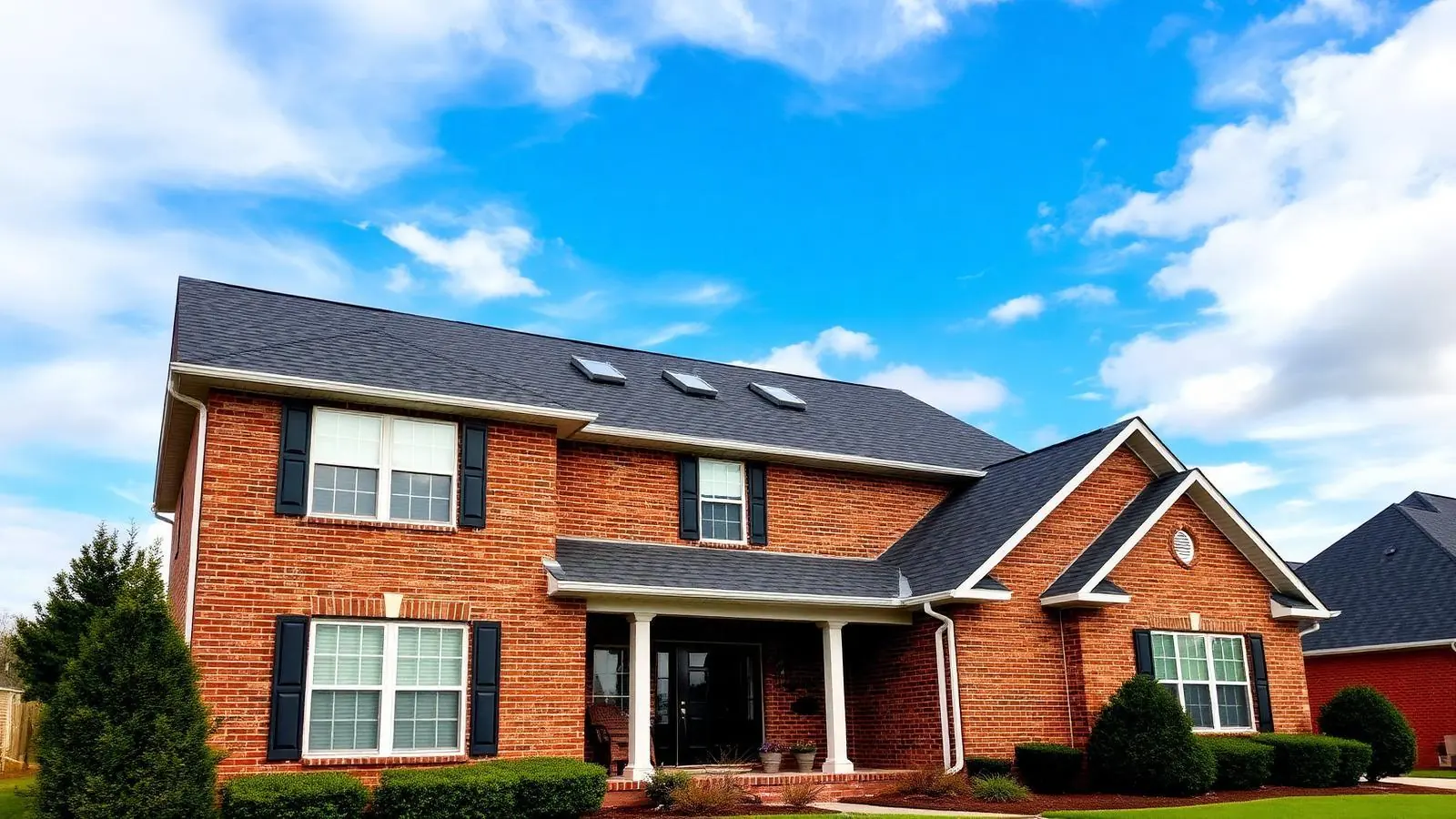 Completed roof replacement on a Canton, GA home