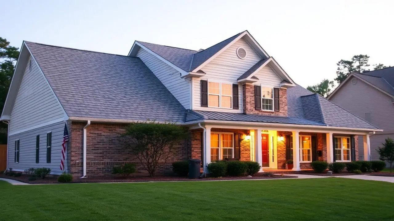 Finished shingle roof on a Cherokee County home after emergency repairs